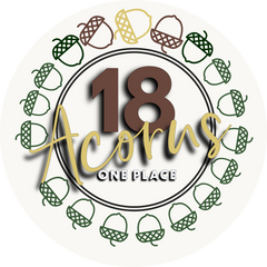 18 Acorns, One Place Store Logo