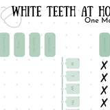 White Smile From Home Tracker Chart (5.5"x8.5")